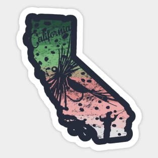 Vintage Big Fly Distressed Rainbow Trout Steelhead California Fly Fishing Sticker